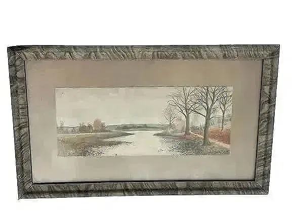 Antique Watercolor painting (1 of 12)