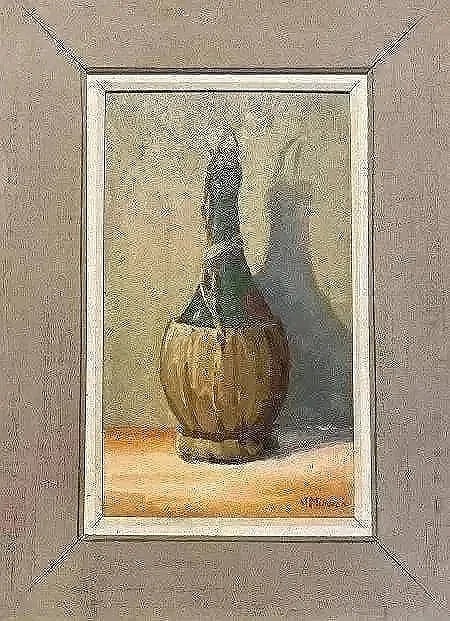 M Murdock Oil on board still life painting (1 of 10)