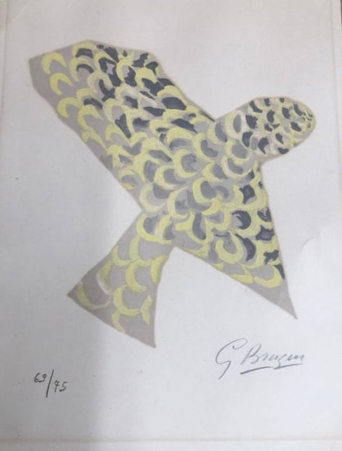 GEORGES BRAQUE (1882-1963) The Raptor Pencil signed lithograph (1 of 6)