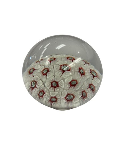 Italian Murano Art Glass Mellefiori Paperweight: Italian Murano Art Glass Mellefiori Paperweight (thousand Flowers) Paperweight.