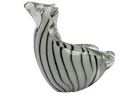 European art Glass zebra Paperweight: European art Glass zebra shaped Paperweight