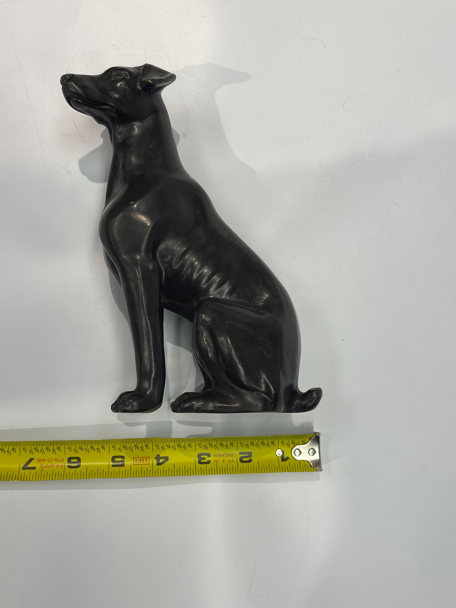A bronze sitting Dog statue - 11