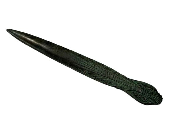 A Tiffany & company bronze Letter Opener: A Tiffany & company bronze Letter Opener measuring 11 1/4 inches long. A solid and heavy Tiffany letter opener stamped: TIFFANY & CO.