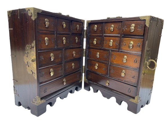 Asian Apothecary medicine cabinet with multi drawers (1 of 18)