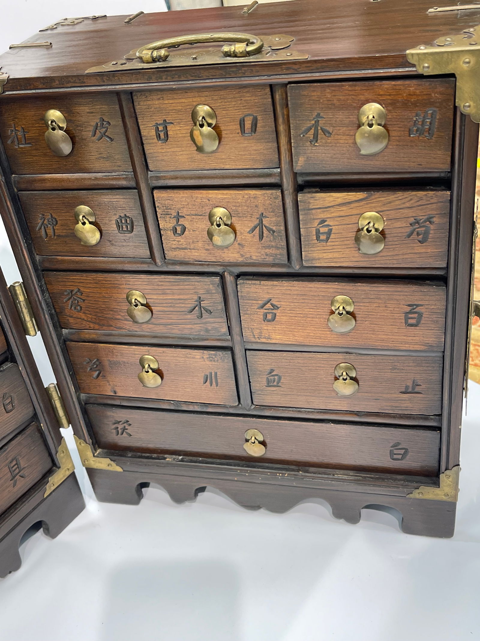 Asian Apothecary medicine cabinet with multi drawers - 6