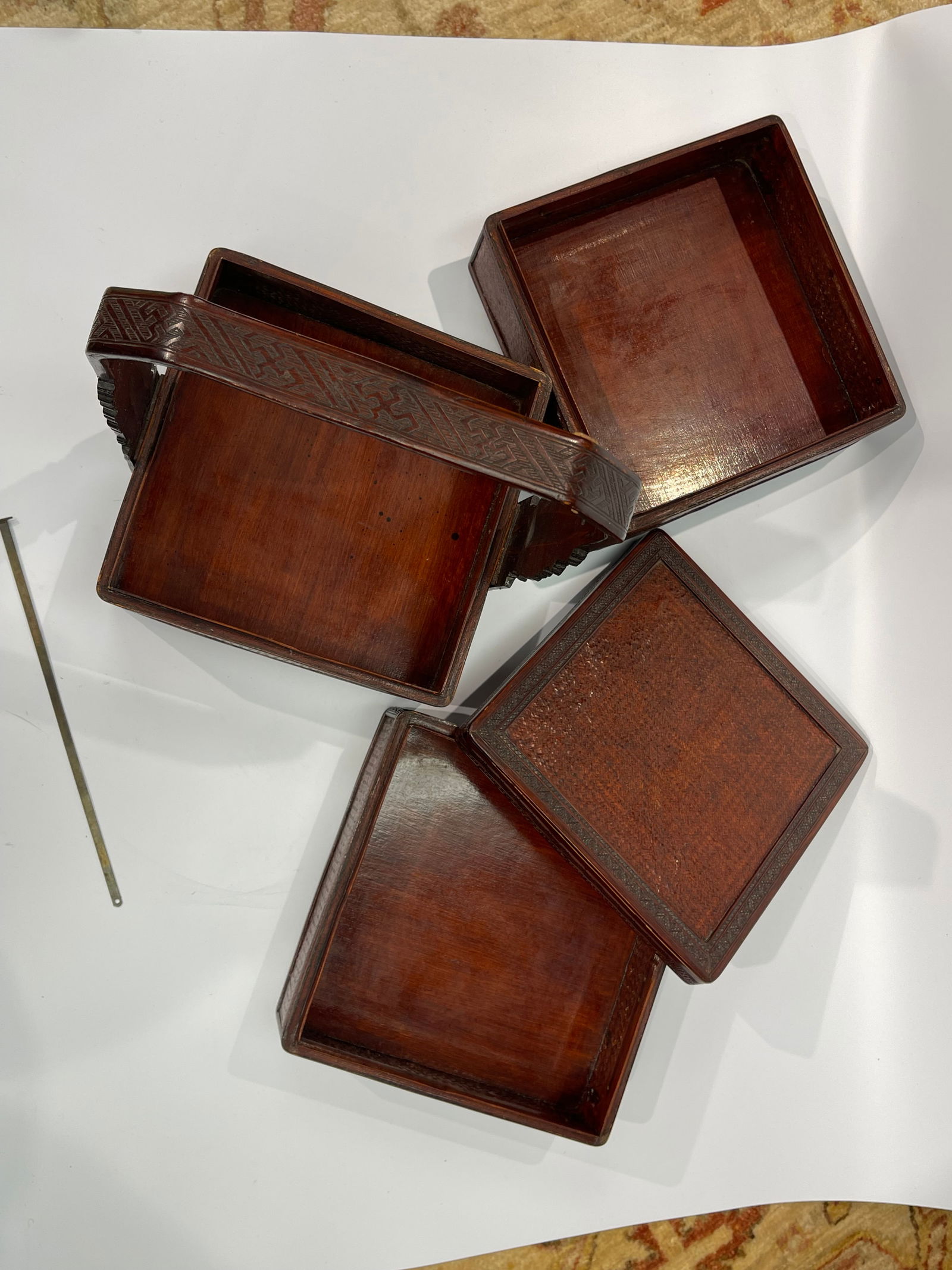 A Chinese wedding stack basket - 20