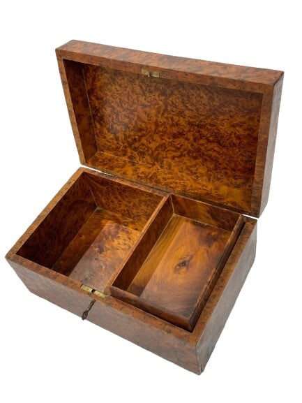 old Thuya Burl wooden Jewelry or cigar box (1 of 20)