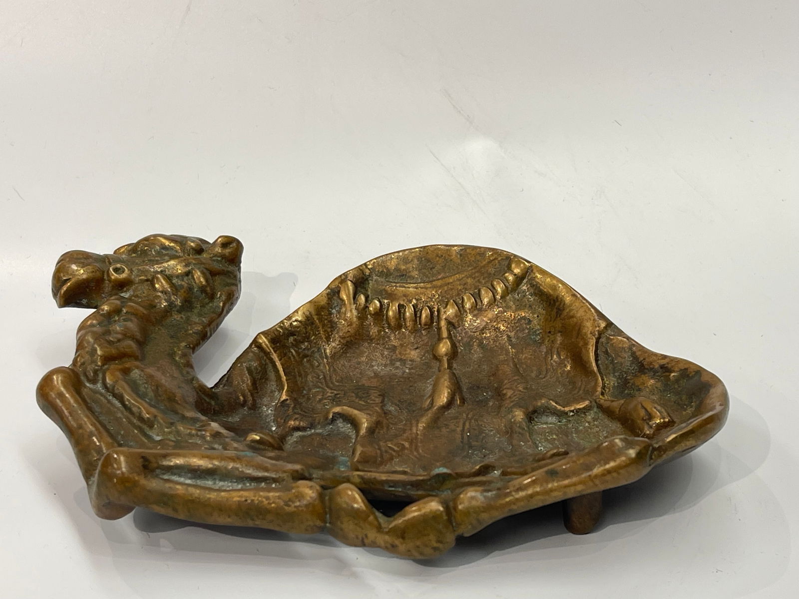 A Solid Bronze Camel decorative bowl - 3