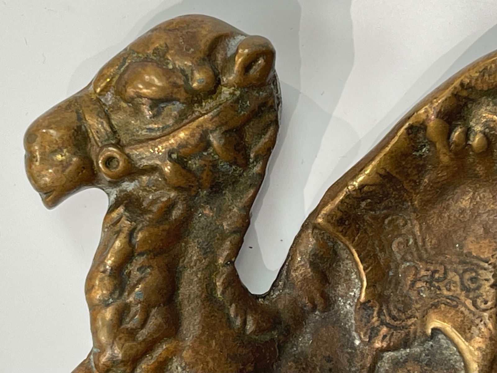 A Solid Bronze Camel decorative bowl - 4