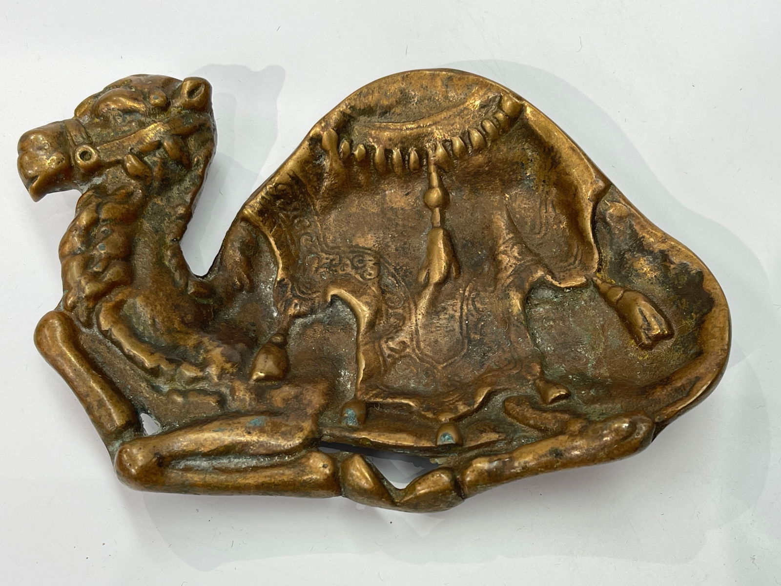 A Solid Bronze Camel decorative bowl - 7