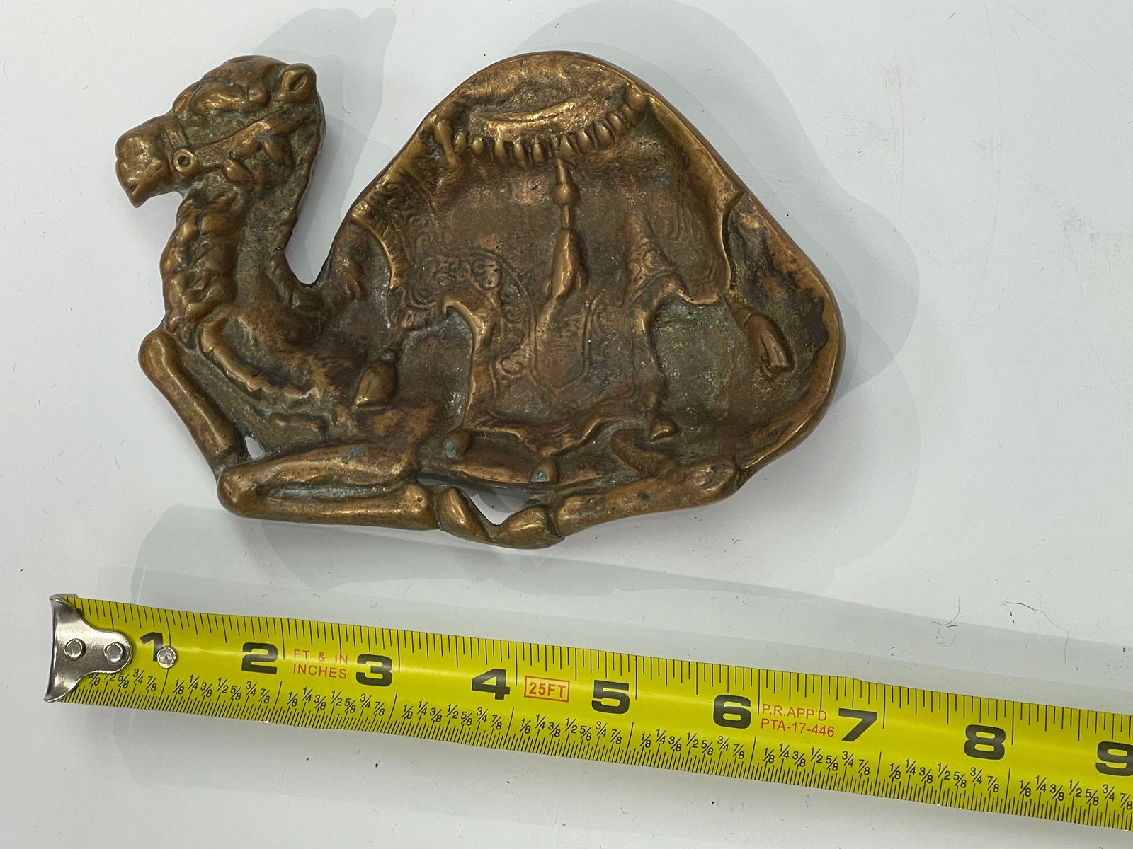 A Solid Bronze Camel decorative bowl - 9