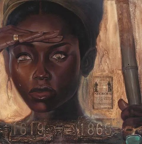 Kevin A. Williams- WAK The Worst Sight : Generations Lost signed lithograph: Kevin A. Williams The Worst Sight Female: Generations Lost framed Art work.A signed lithograph ed. 850. Frame measures 45 3/4 inches by 42 1/2 inches and the sight measures 23 1/2 by 23 1/2 inches.Kev