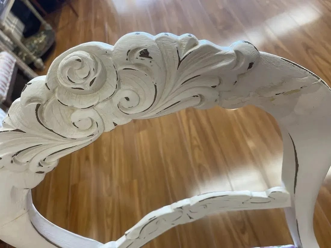 Antique Refinished Accent Chair - 10