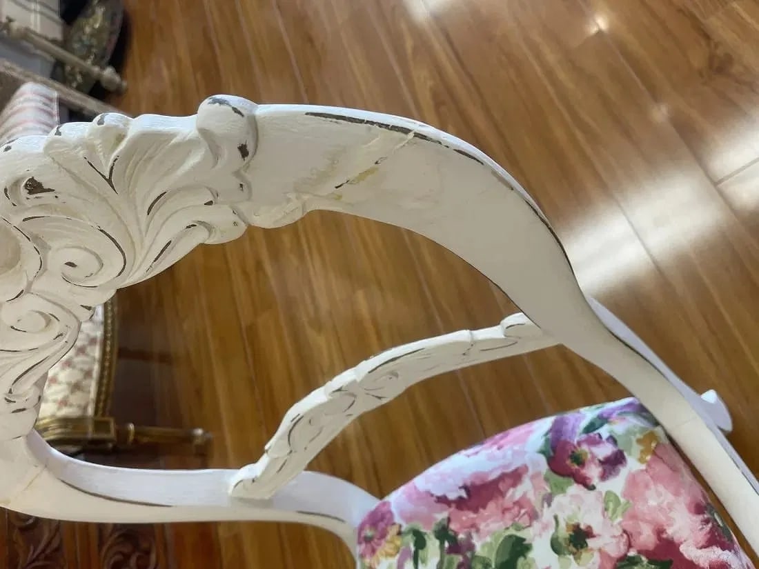 Antique Refinished Accent Chair - 11