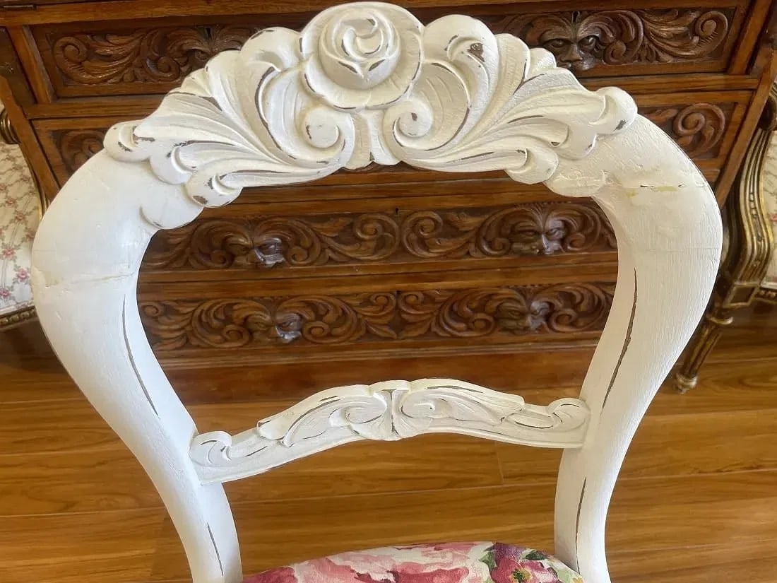 Antique Refinished Accent Chair - 2