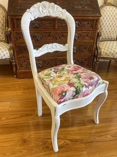 Antique Refinished Accent Chair - 4