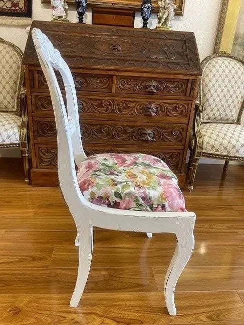 Antique Refinished Accent Chair - 6