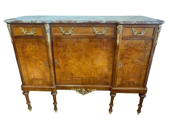 Antique French Louis XVI style Marble top Commode Cabinet (1 of 20)