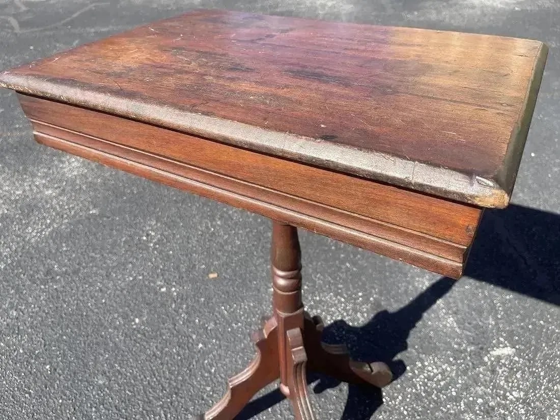 Antique lamp table - 2