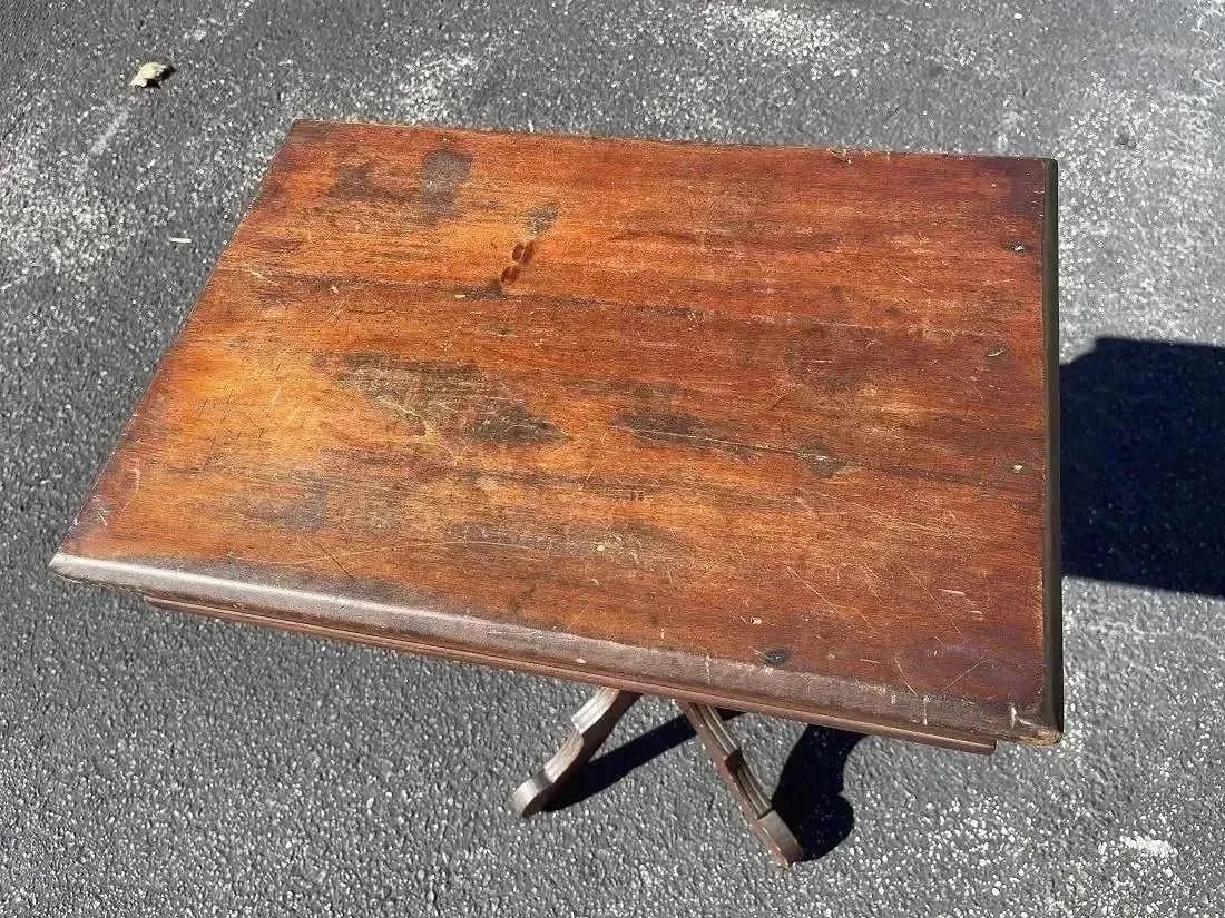 Antique lamp table - 4