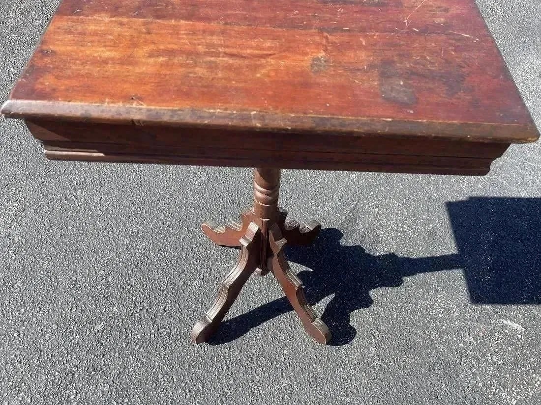 Antique lamp table - 6