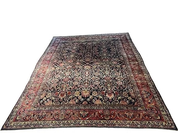 Antique Persian Navy Sarouk Mohajeran (1 of 20)