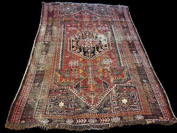 Antique Persian Qashqai Shiraz tribal scatter rug (1 of 11)