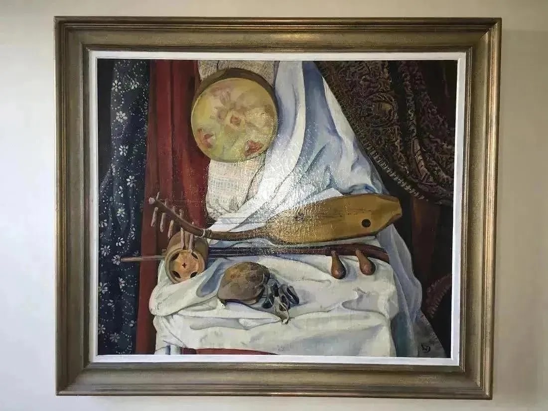 Walter Dexter (1876-1958) oil on canvas painting: Walter Dexter (1876-1958) An Oil on Canvas. Signed with the initials WD on the lower right hand corner.A large painting measuring 37" 1/8 by 43"1/4 framed .Sight measures 30" 1/4 inches by 36" 1/4 inc