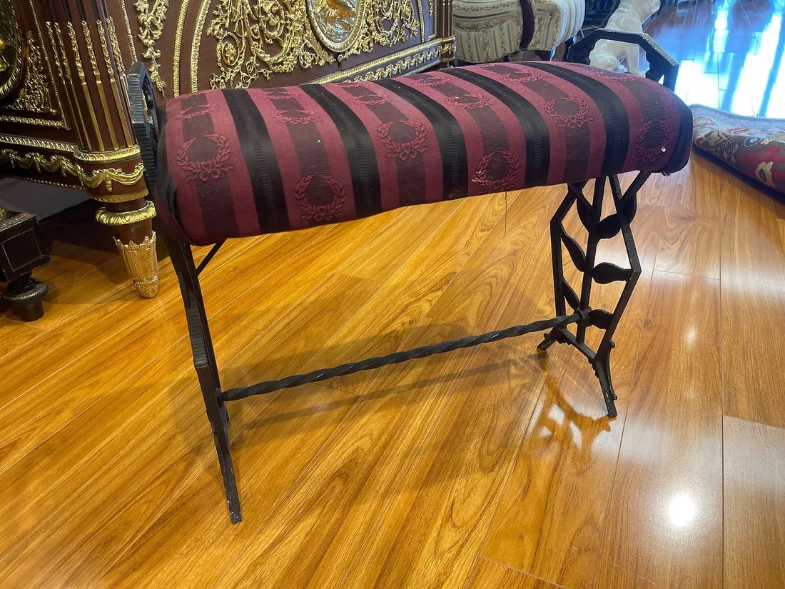 Antique Cast Iron Window Bench - 5