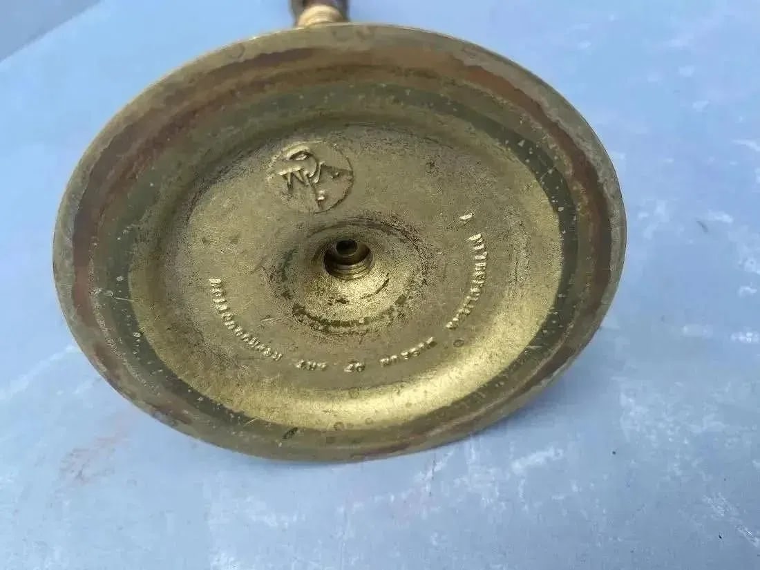 A Brass Candlestick with ejector - 9