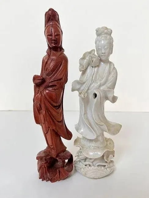 Two Asian Diety Figurines - 2