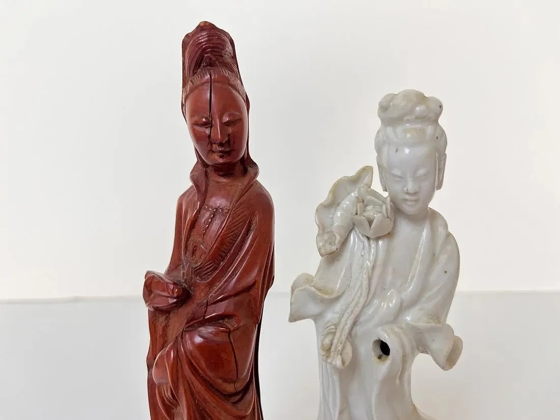 Two Asian Diety Figurines - 4