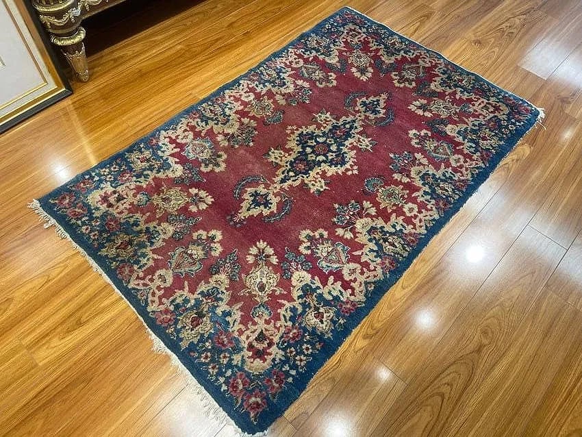 Old Persian Kerman Scatter rug - 2