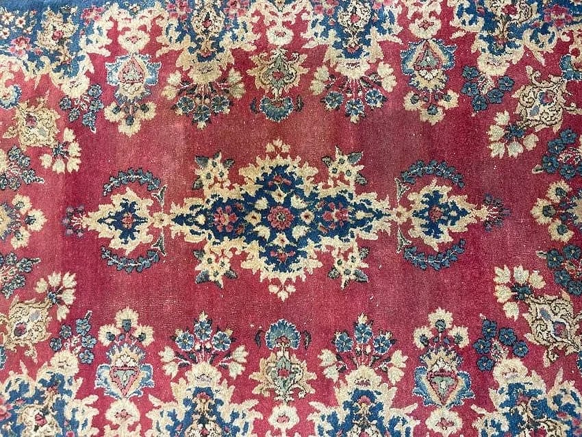 Old Persian Kerman Scatter rug - 3