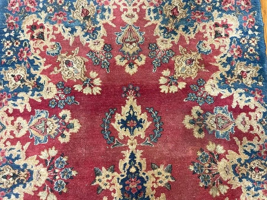 Old Persian Kerman Scatter rug - 4