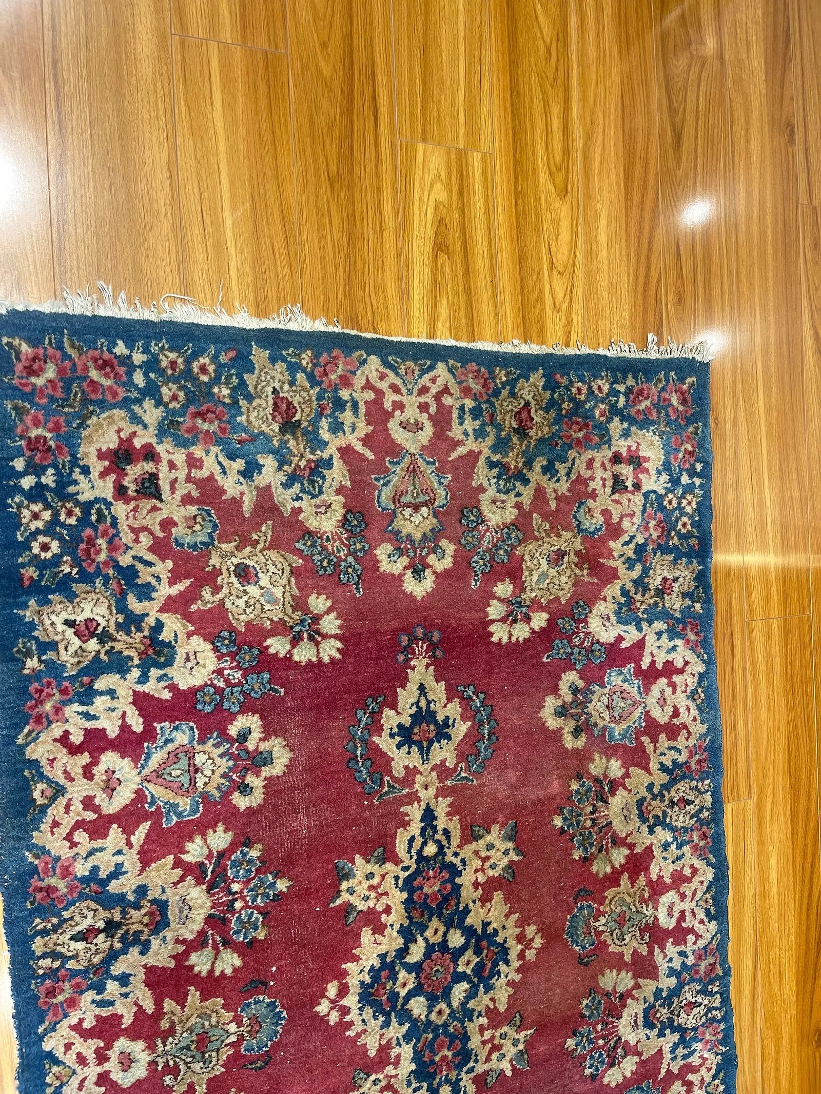 Old Persian Kerman Scatter rug - 6