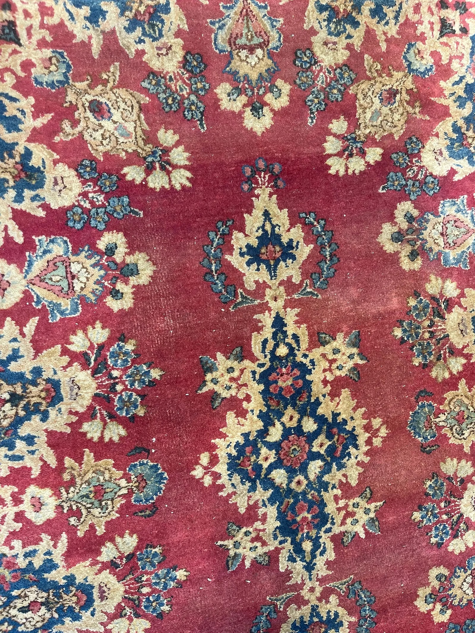 Old Persian Kerman Scatter rug - 8