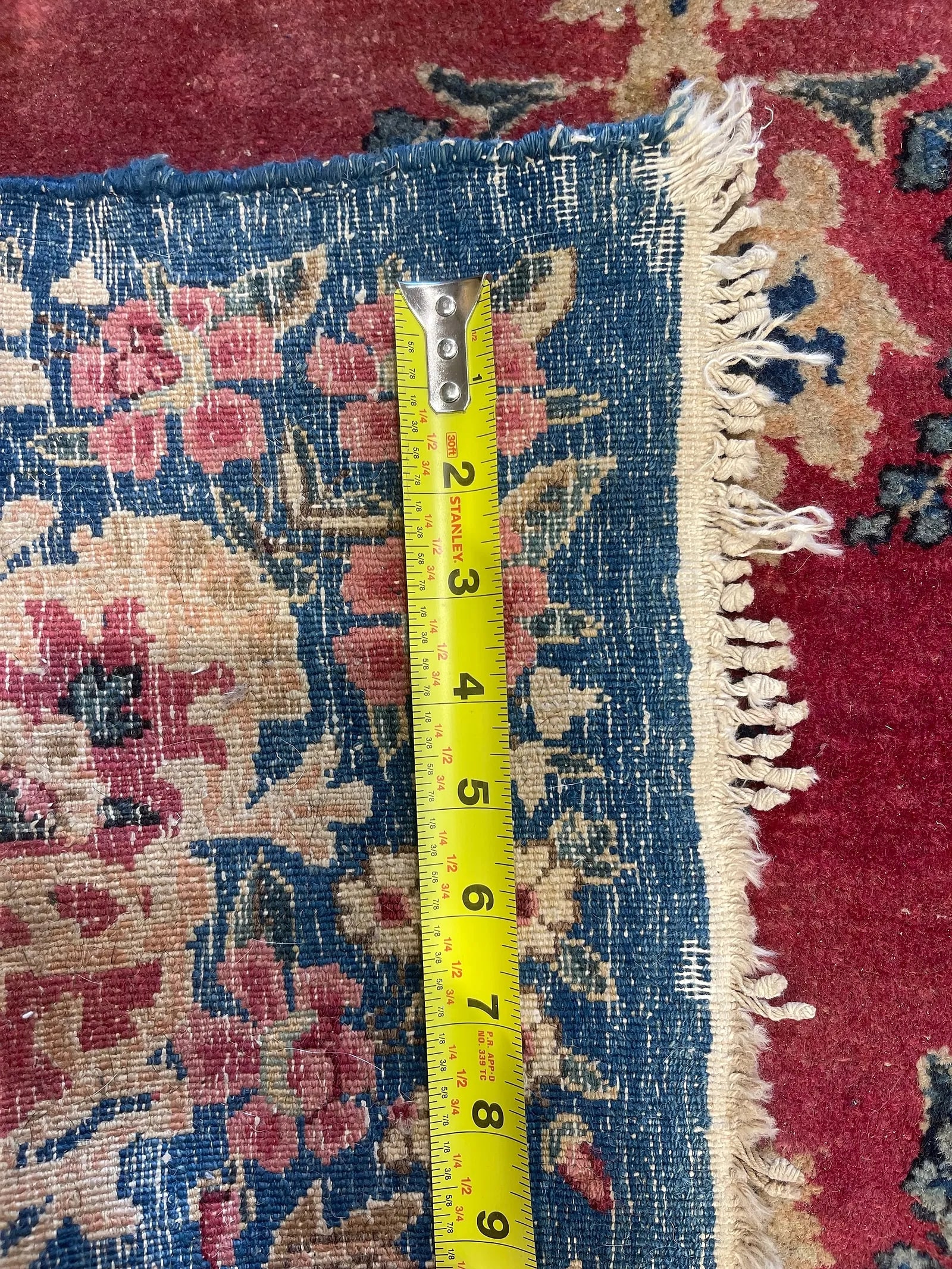 Old Persian Kerman Scatter rug - 9