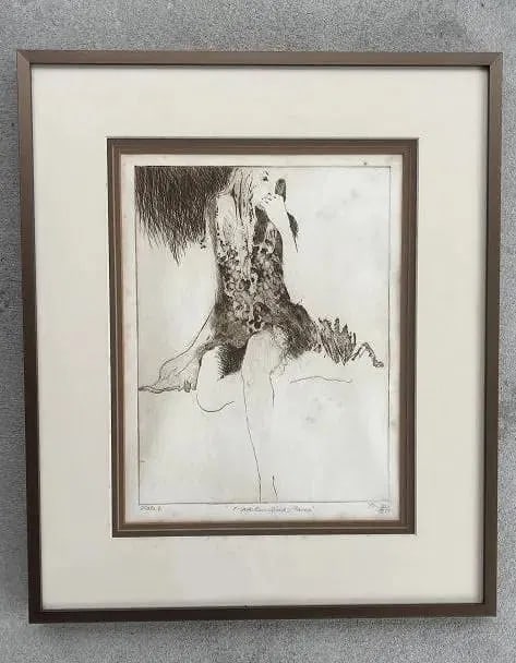 A drypoint etching by an unknown artist - 12