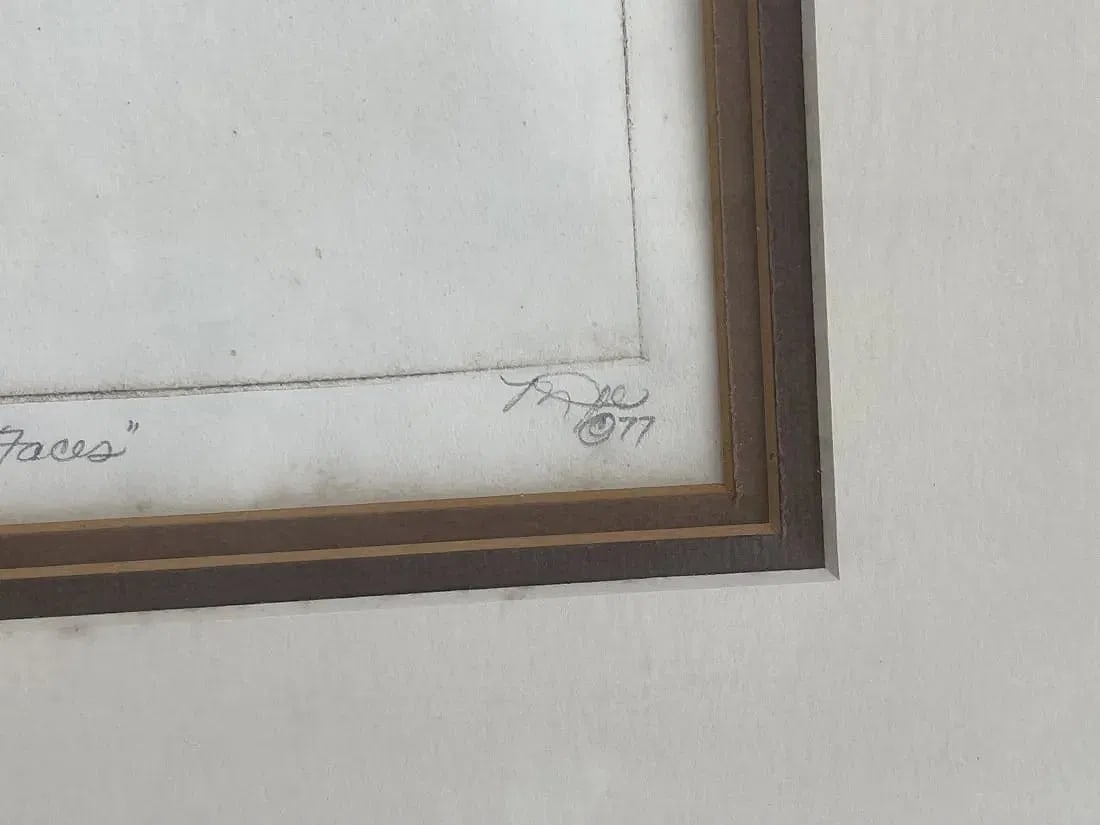 A drypoint etching by an unknown artist - 7