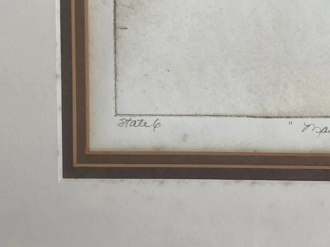 A drypoint etching by an unknown artist - 9