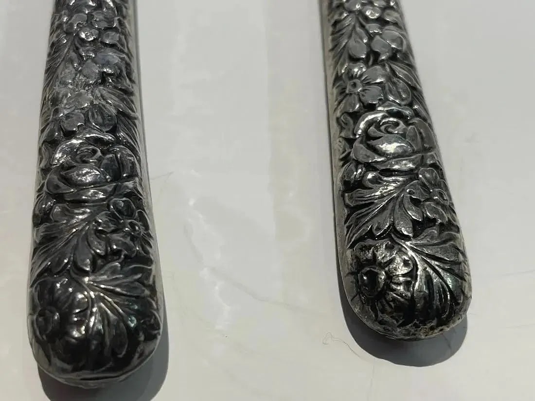 Sterling silver Handle Carving Set - 12