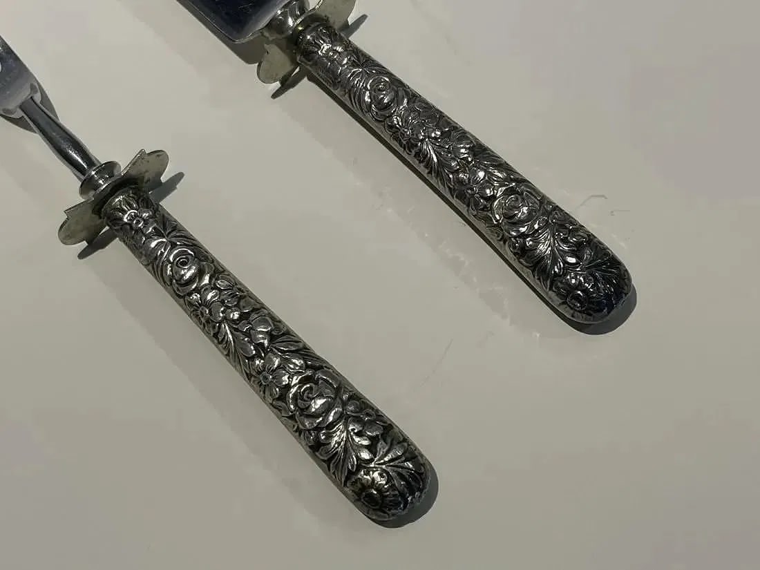 Sterling silver Handle Carving Set - 3