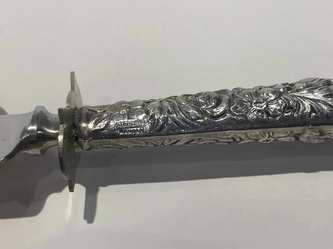 Sterling silver Handle Carving Set - 9