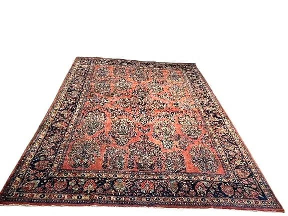 Antique Persian Sarouk room size rug - 2
