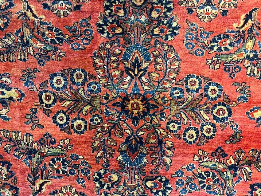 Antique Persian Sarouk room size rug - 4