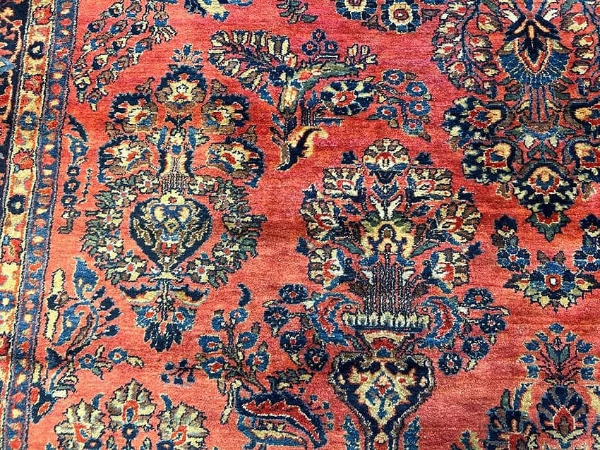 Antique Persian Sarouk room size rug - 6