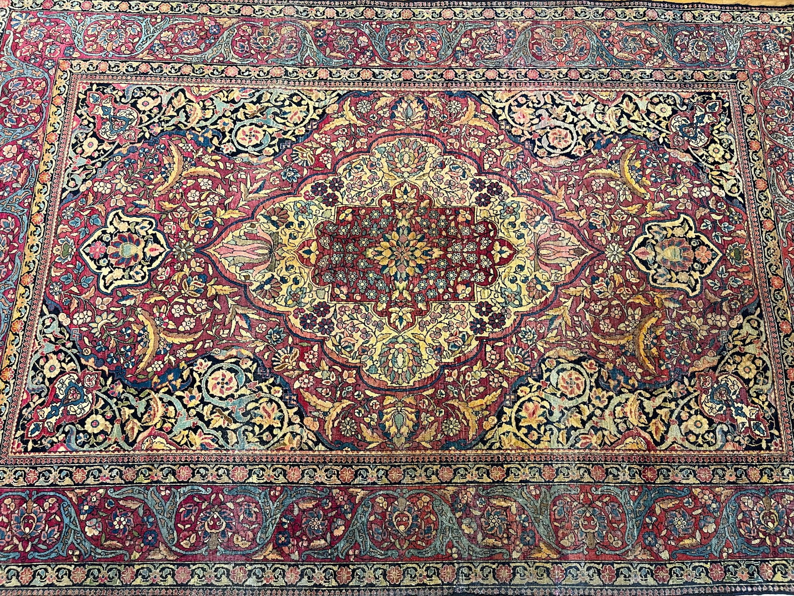 Antique Persian Isfahan Rug (1 of 20)
