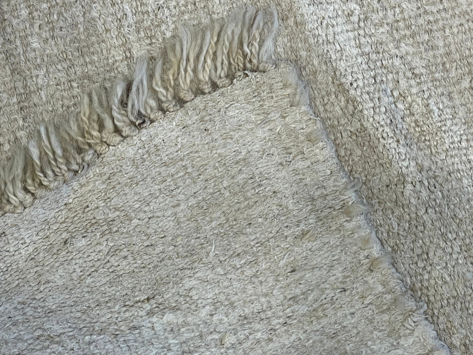 A handwoven Moroccan wool Runner - 9
