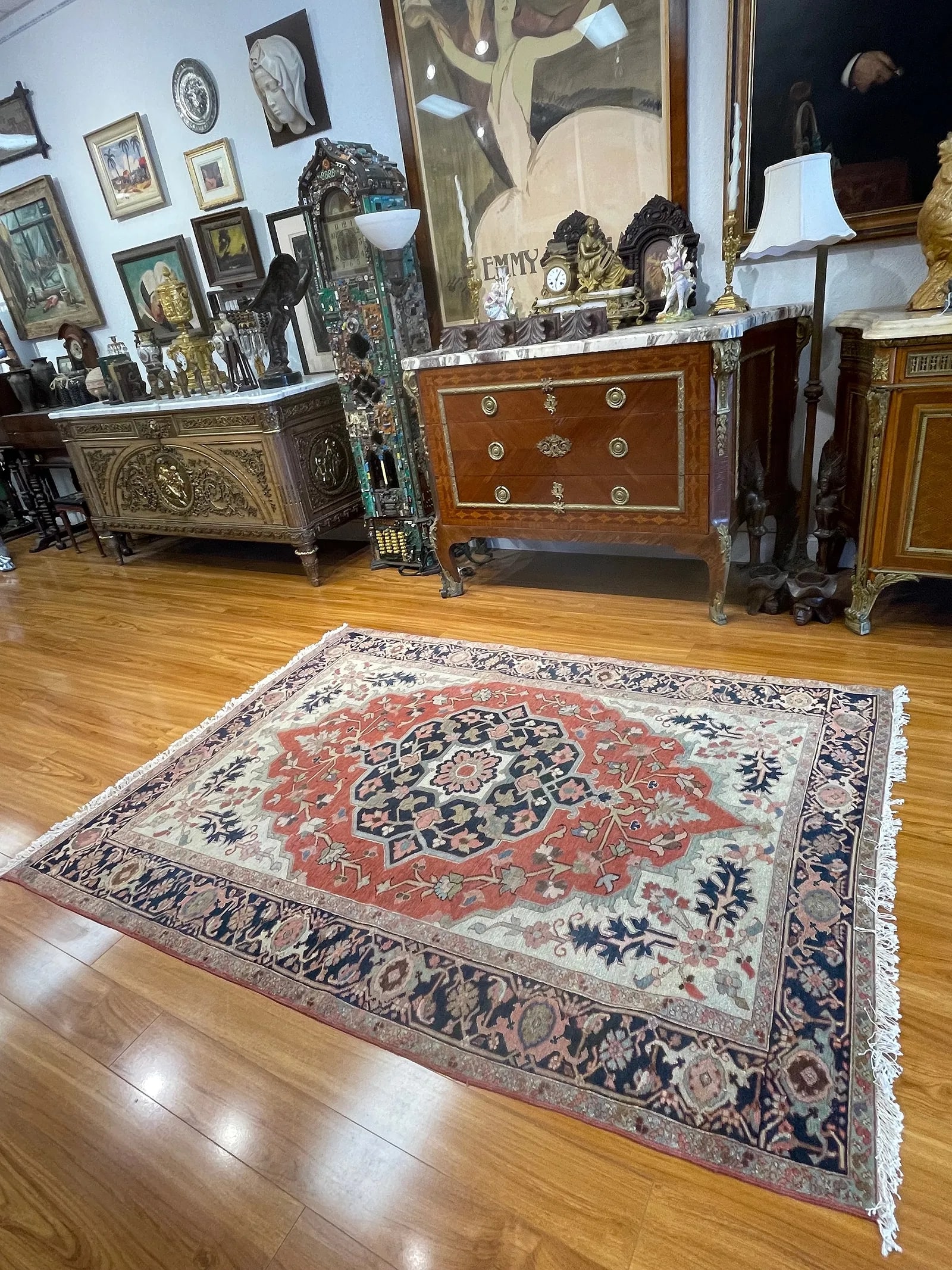 Antique Persian Serapi rug - 20